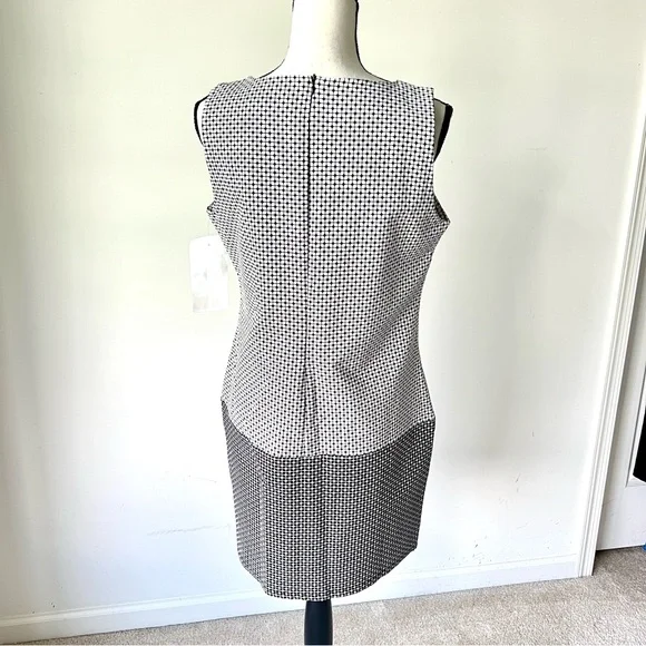 NWT Vintage TALK OF THE WALK Sleeveless Contrast Shift Day Dress—SZ. Medium - Picture 6 of 15